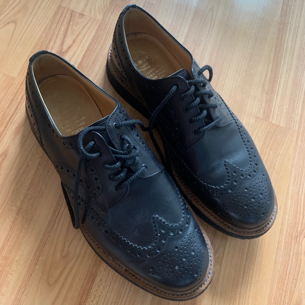 CHURCH’S black derby lace up shoes